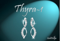 Thyra I - náušnice stříbřené
